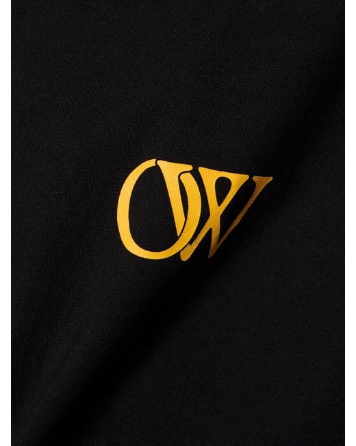 Off-White c/o Virgil Abloh T-shirt Aus Baumwolle "ow 23" in Black für Herren