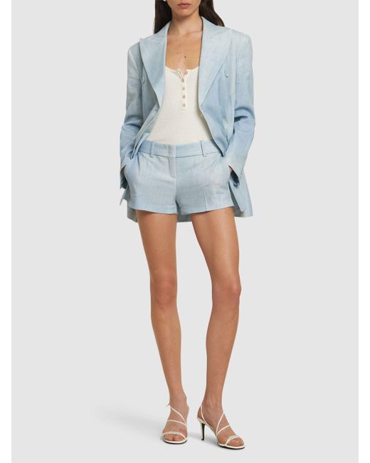 Ermanno Scervino ビスコースショートパンツ Blue