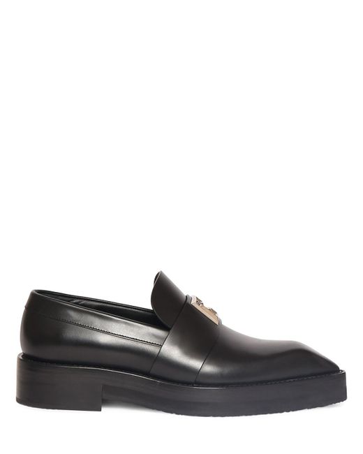 Balmain Black Leather Pointed-toe Loafers for men