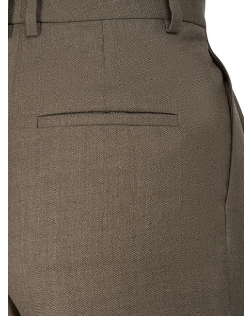 Pantalones de lana virgen Saint Laurent de color Gray
