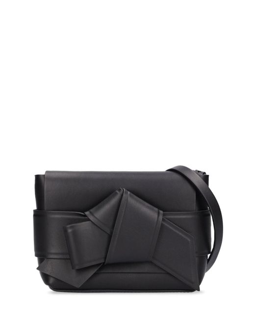 Acne Black Mini Musubi Crossbody Leather Bag