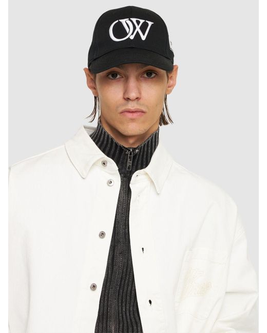Gorra de baseball de algodón Off-White c/o Virgil Abloh de hombre de color Black