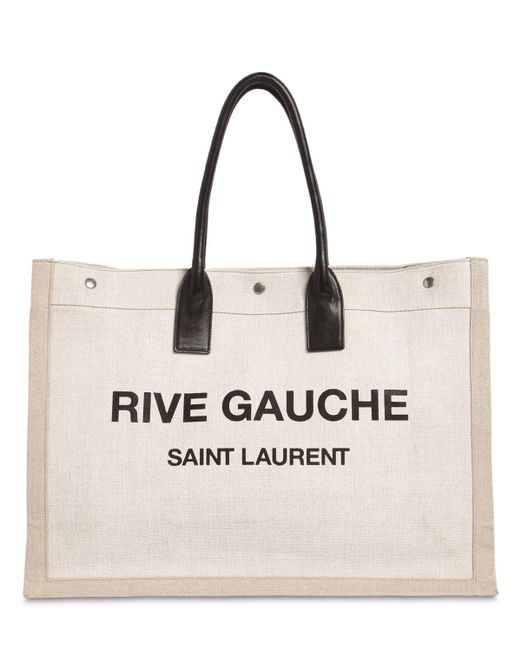 Saint Laurent Natural Rive Gauche Tote Bag Noe Cabas Tote