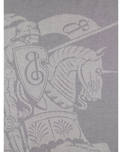 Sciarpa larga knight in misto lana di Burberry in Gray