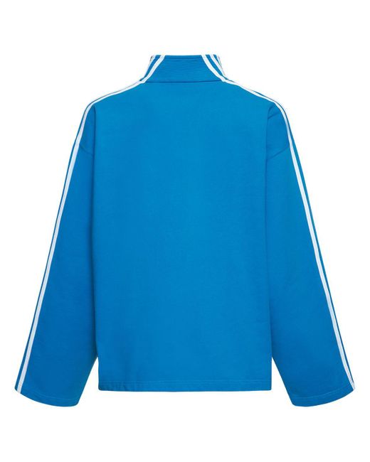 Balenciaga Blue Adidas Cotton Sweatshirt for men