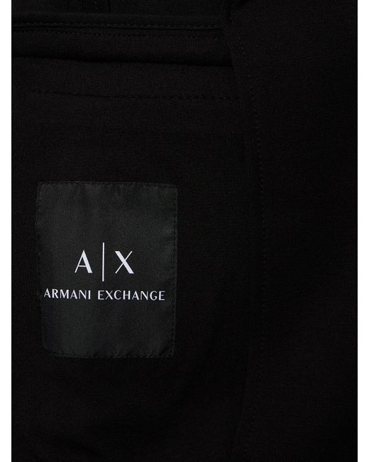 Chaqueta de viscosa y nylon Armani Exchange de hombre de color Black