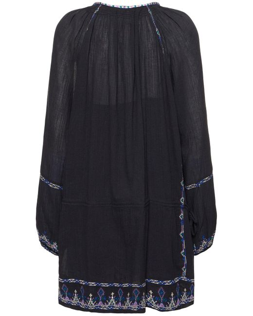Isabel Marant Blue Parsley Cotton Mini Dress