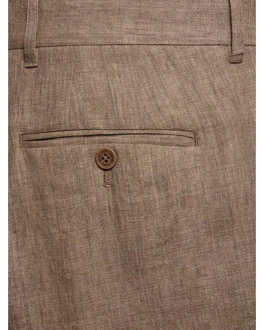 Frescobol Carioca Natural Alfonso Tailored Linen Pants for men