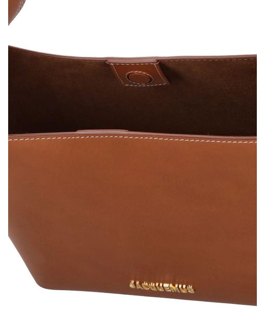 Jacquemus Brown Le Petit Regalo Leather Shoulder Bag