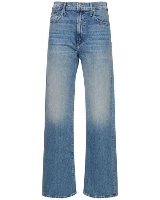 Mother Blue The Lasso Sneak High Rise Jeans
