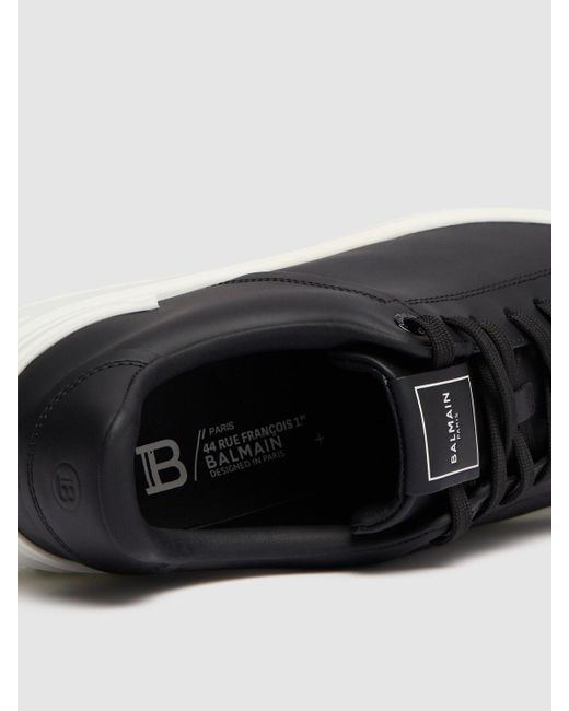 Sneakers b court in pelle di Balmain in Black da Uomo