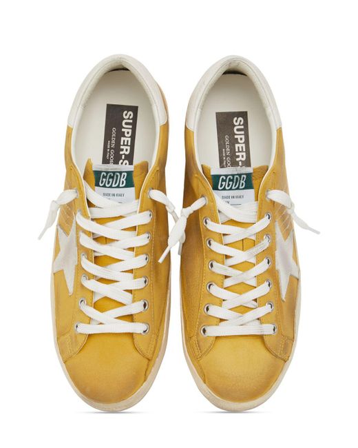 Golden Goose Deluxe Brand Yellow Super Star Suede Sneakers for men