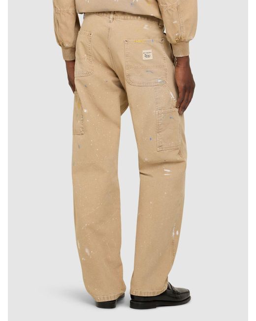 Roy Rogers Herren Canvas-Hose „Still Alive Statement“ in Natural für Herren