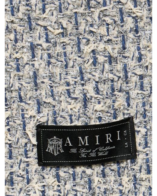 Amiri Shorts Aus Baumwollmischtweed in Gray für Herren