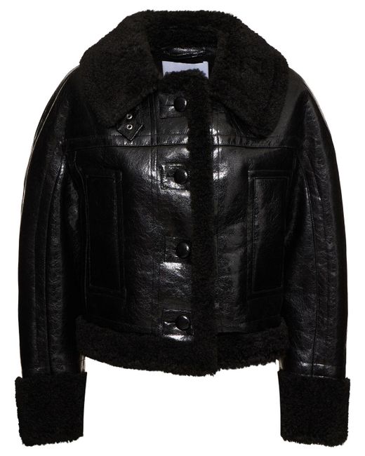 Stand Studio Aby グロッシージャケット Black