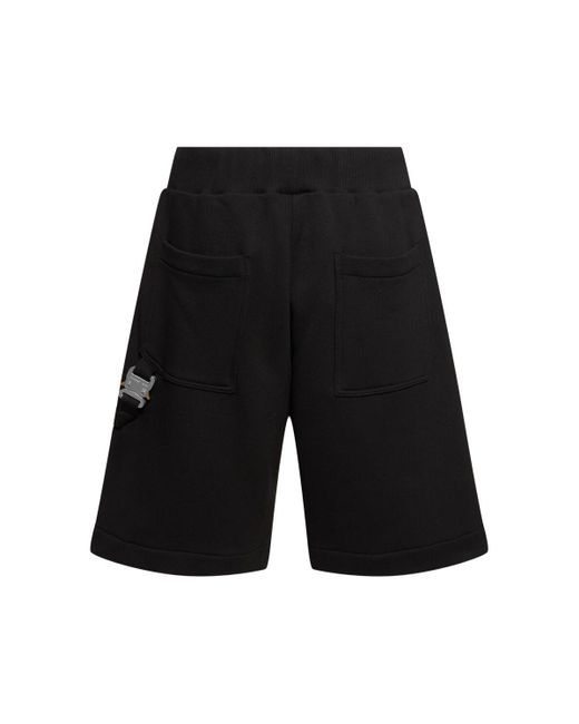1017 ALYX 9SM Black Carpenter Sweat Shorts W/buckle for men