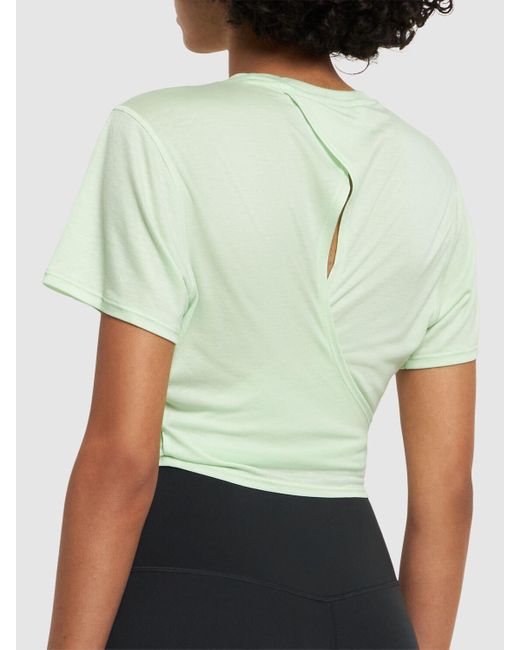 Crop top yoga di Adidas Originals in Green