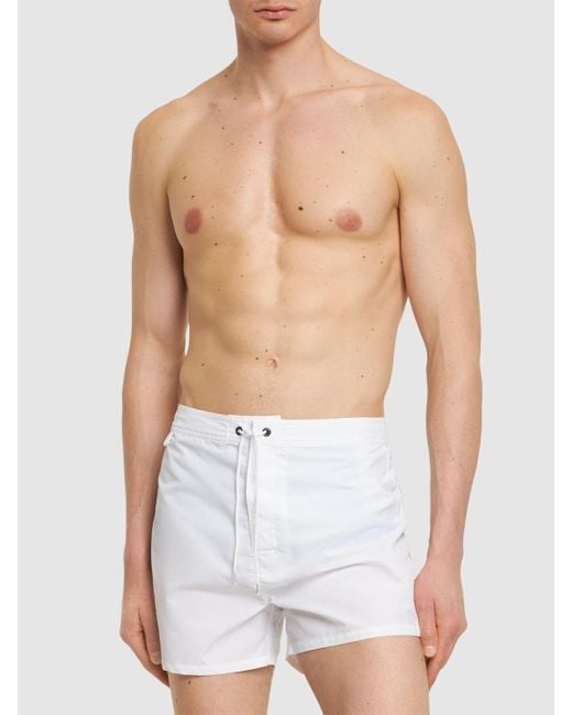 Bañador shorts de nylon Sundek de hombre de color White