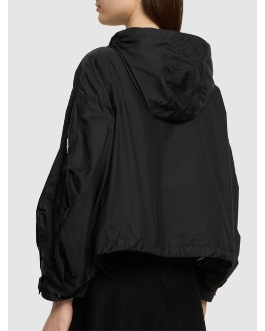 Moncler Black Vizille Nylon Rain Jacket