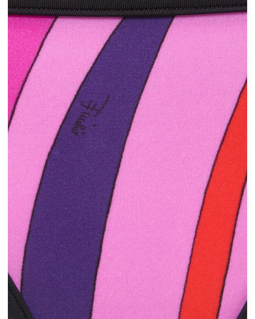 Emilio Pucci Pink Printed Lycra Bikini Bottoms