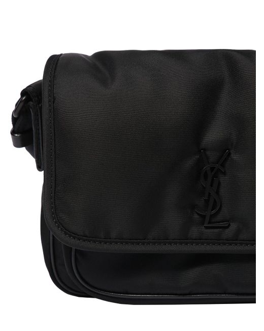Saint Laurent Black Niki Small Nylon Messenger Bag for men