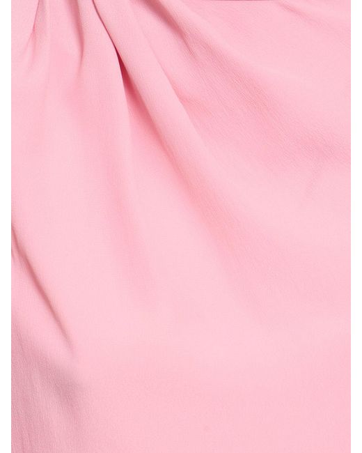 MSGM Pink Hemd Aus Seidenmischung