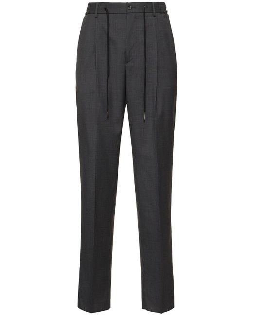 Tagliatore Gray Clapton Wool Jogger Pants for men