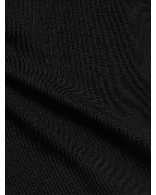 Flore Flore オーガニックコットンリブtシャツ Black