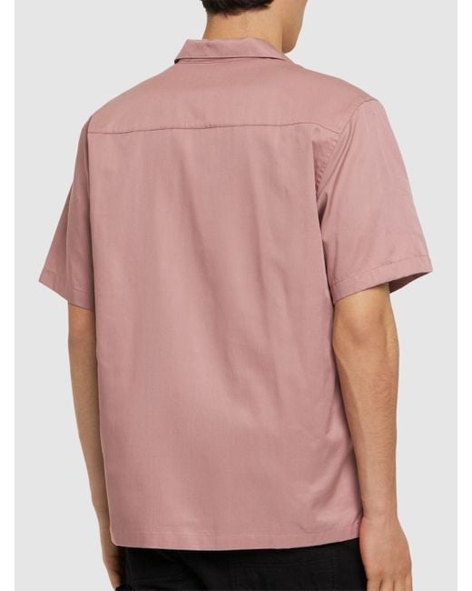 Carhartt Kurzärmeliges Hemd Aus Baumwollmischung "delray" in Pink für Herren