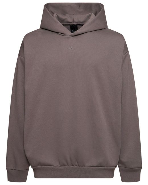 Adidas Originals Gray One Fleece Basketball Hoodie for men