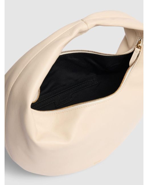 Khaite Natural Medium Olivia Hobo Leather Shoulder Bag