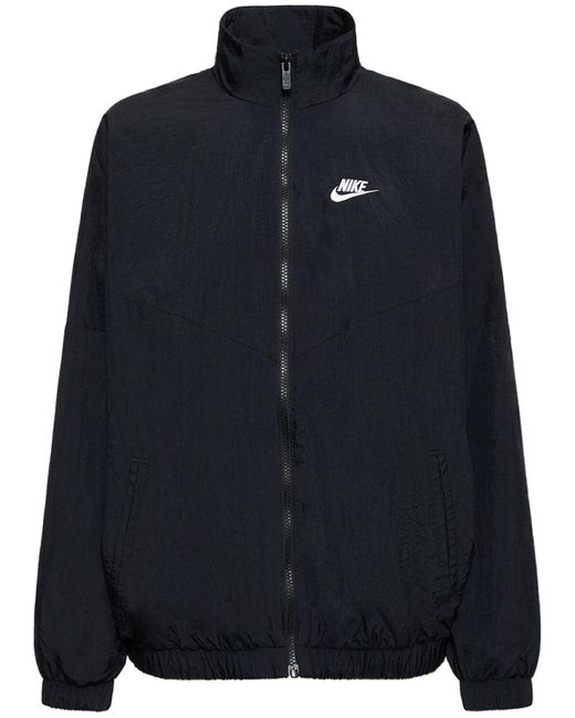 Nike Woven Nylon Zip up Jacket in Blue Lyst UK