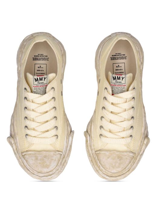 Maison Mihara Yasuhiro Natural Peterson Low 23 Og Sole Canvas Sneakers