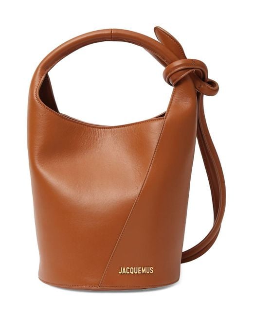 Jacquemus Brown Le Petit Tourni Smooth Leather Bag