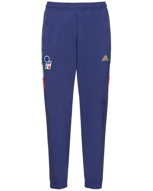 Adidas Originals Blue Italy 2023 Icon Pants for men