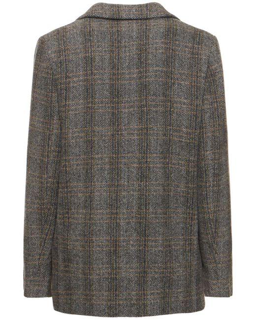 Isabel Marant Gray Charlyne Single Breast Wool Coat
