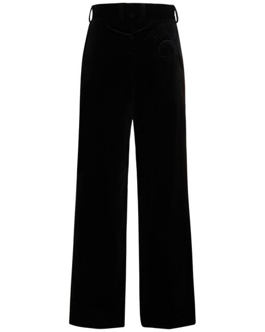 Pantalones de terciopelo Blazé Milano de color Black