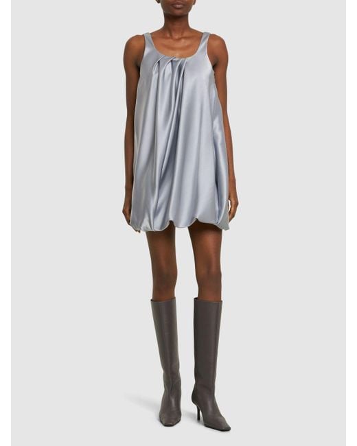 Vestido corto de satén J.W. Anderson de color Gray