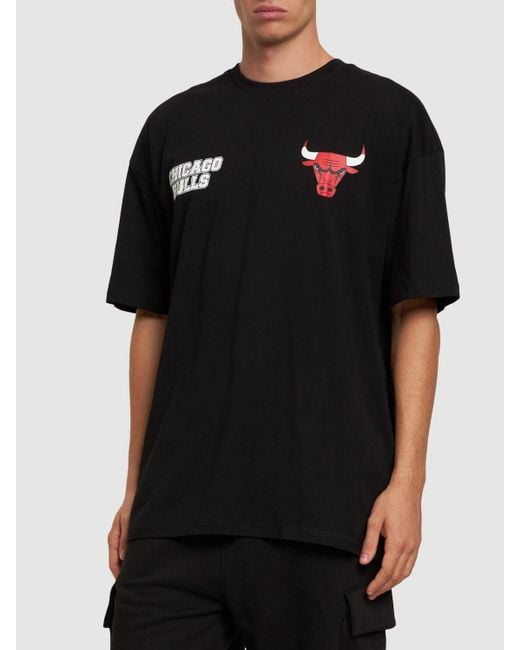 T-shirt oversize nba chicago bulls di KTZ in Black da Uomo