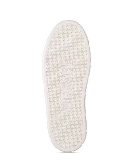 Versace Sneakers Aus Kunstleder Mit Logo in White für Herren