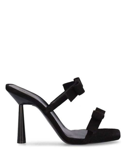 Gia Borghini Black 100mm Hohe Wildleder-mules "galantine"