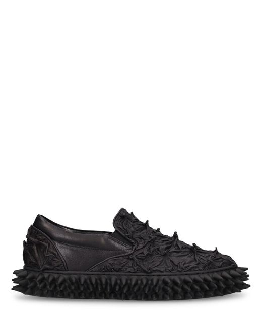 Doublet Black Porcupine Slip-On Sneakers for men