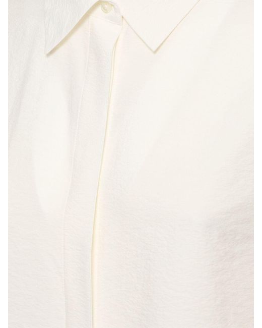 Totême  Parachute Long Shirt Dress White