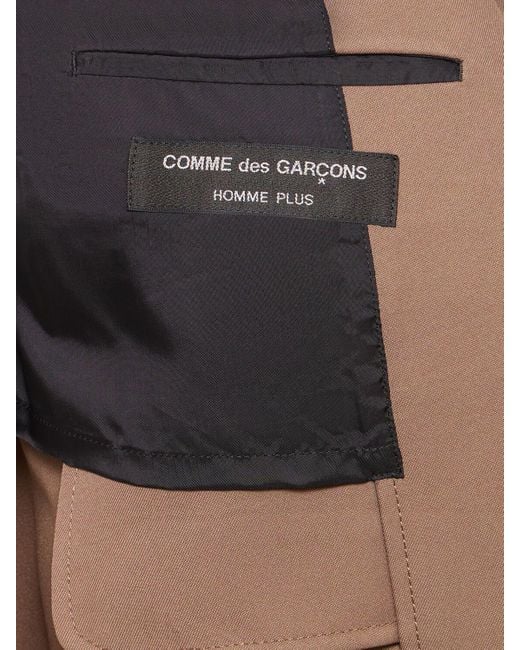 Comme des Garçons Gray Printed Trench Coat for men
