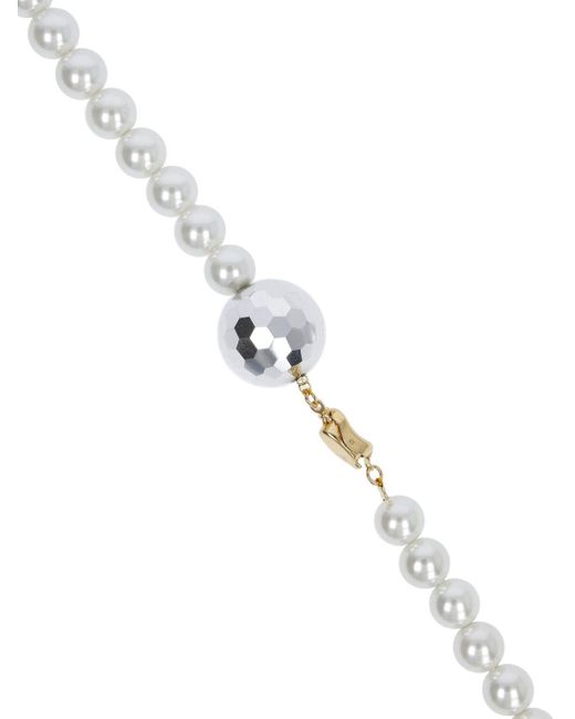 Timeless Pearly White Double Wrap Pearl Collar Necklace