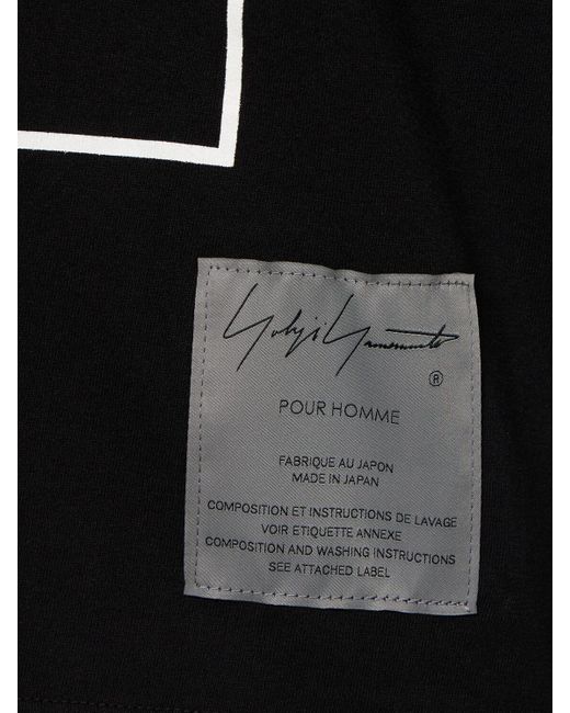 T-shirt neighborhood x yohji in cotone di Yohji Yamamoto in Black da Uomo