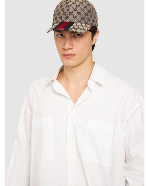 Gucci Gray Original gg Baseball Hat for men