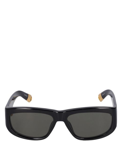 Lunettes de soleil les lunettes pilota Jacquemus en coloris Black