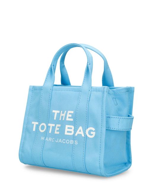 Marc Jacobs Blue Tasche Aus Canvas "the Small Tote"