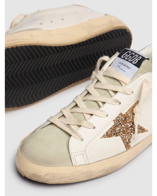 Baskets en cuir super-star 20 mm Golden Goose Deluxe Brand en coloris White